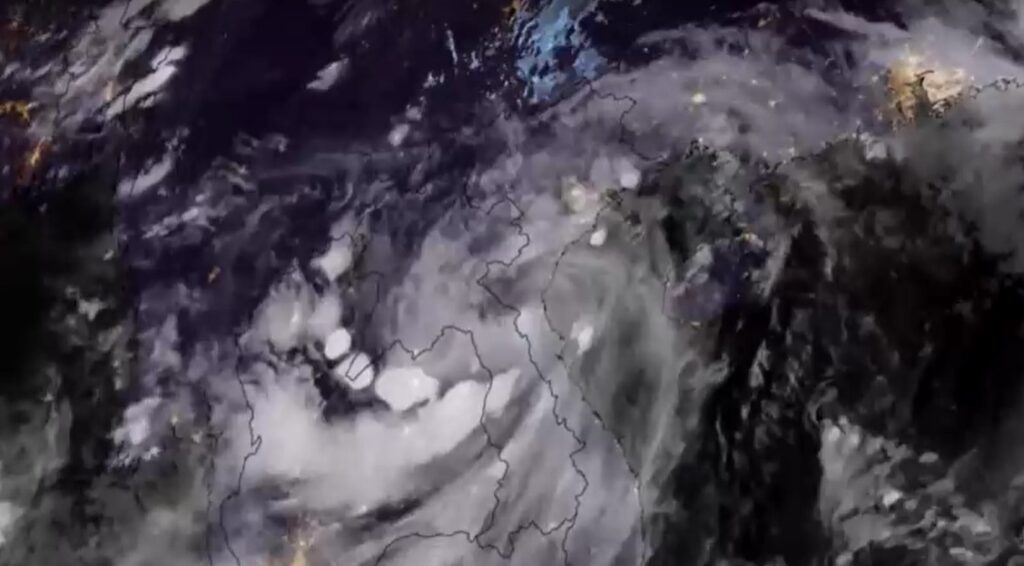 Satellite imagery shows Typhoon Kajiki making landfall in Vietnam
