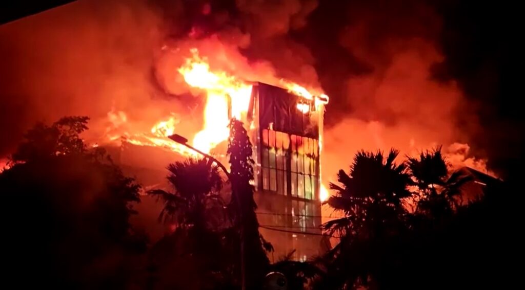 Indonesian protesters set fire to regional parliament building in South Sulawesi Aug29,2025