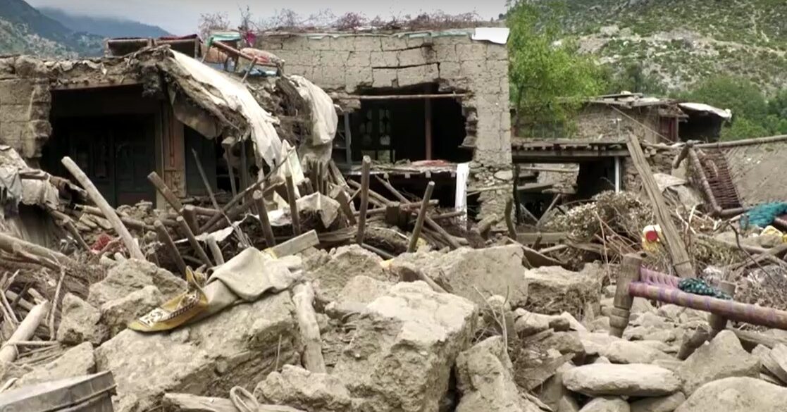 damages from earthquake in Afghanistan