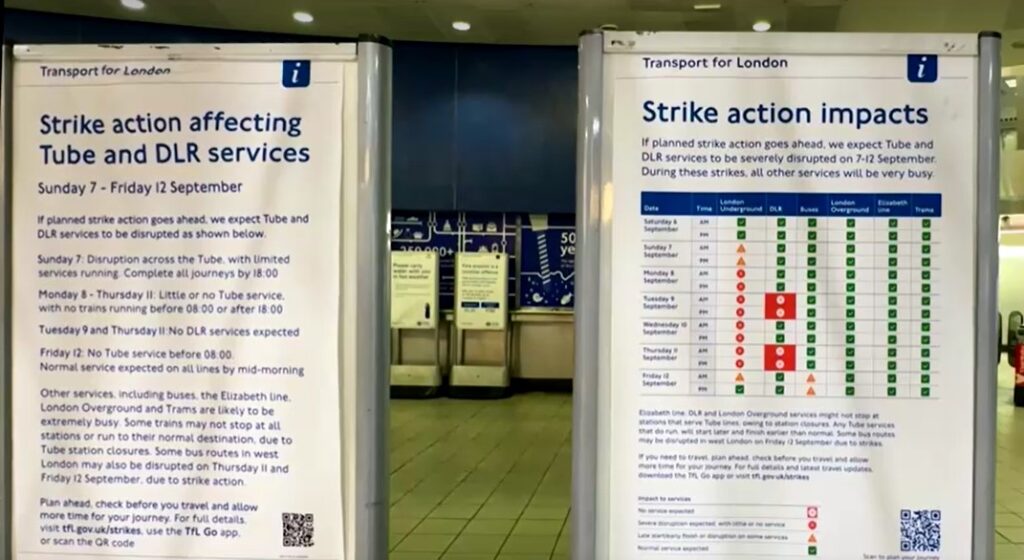 London Underground stations close early ahead of week-long strike
