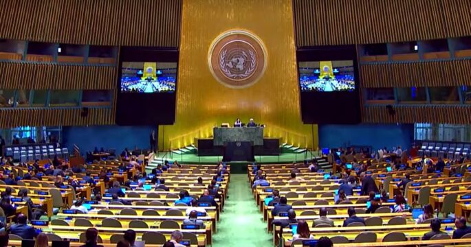 UN General Assembly votes declaration on two-state solution with Palestinians