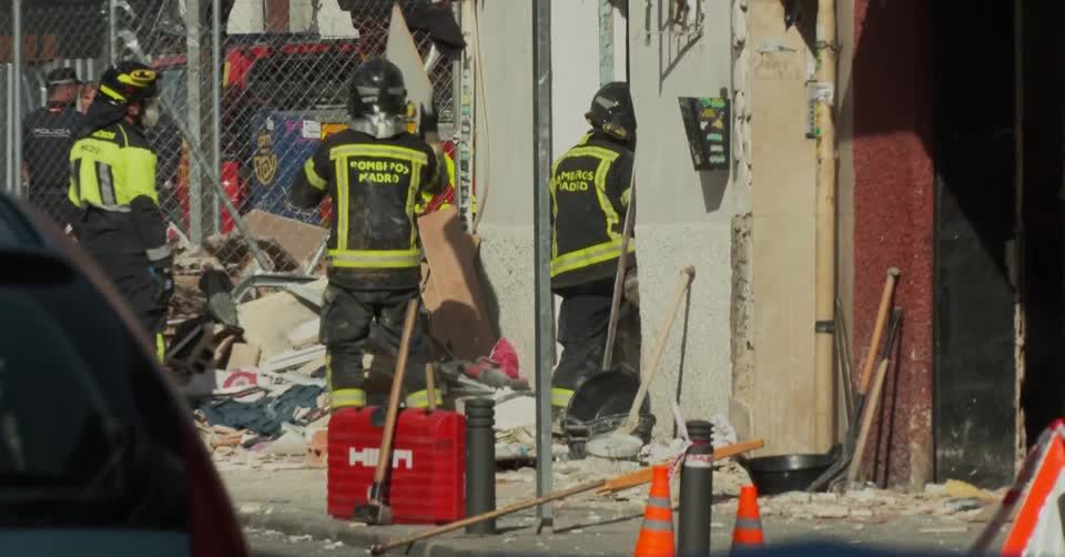 Bar and restaurant exploded in Madrid, Spain