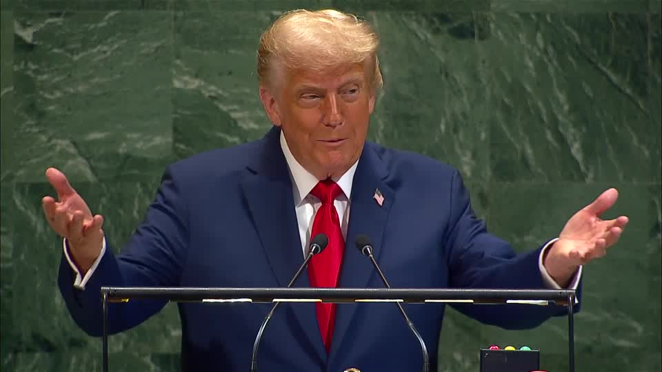 Trump says during UN speech
