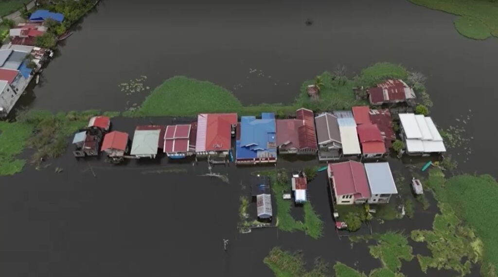 Drone shots show Philippine town flooded by heavy rain from super typhoon Ragasa